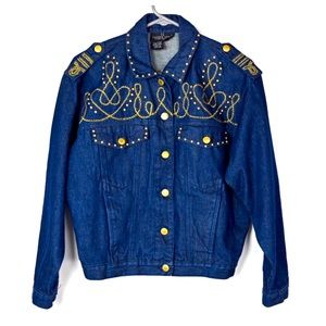 Totally 80's Vintage Carole Little Denim Jacket L